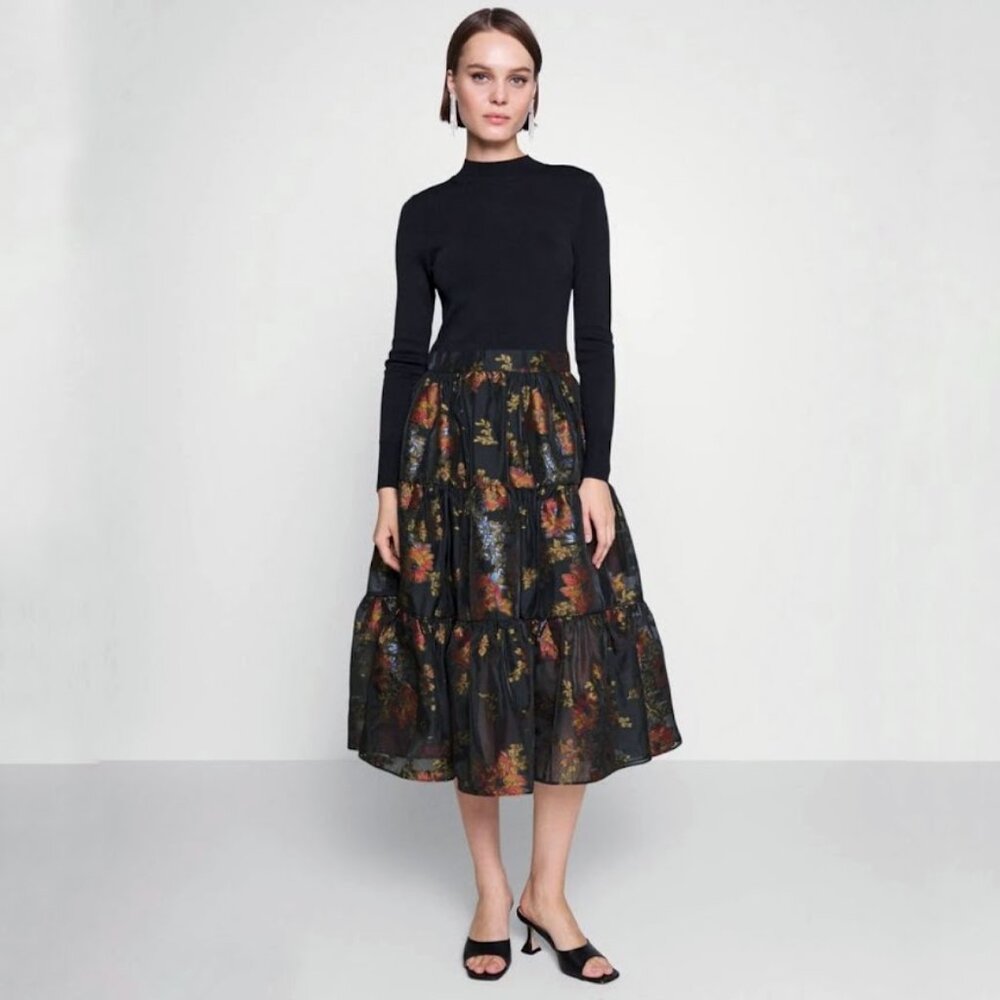 Ted Baker Black Floral Dress